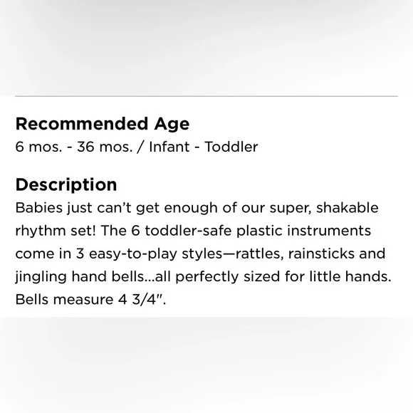 Baby band rhythm set - Picture 2 of 5